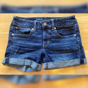 American Eagle Outfitters Dark Wash Jean Shorts